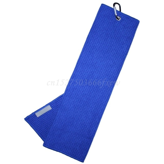Golf Towel 12"×20" Folded Microfiber Waffle with Carabiner Clip for Golf Sports Running Yoga