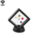 3D Floating Picture Frame Shadow Box Jewelry Display Stand Ring Pendant Holder Protect Jewellery Stone Presentation Case