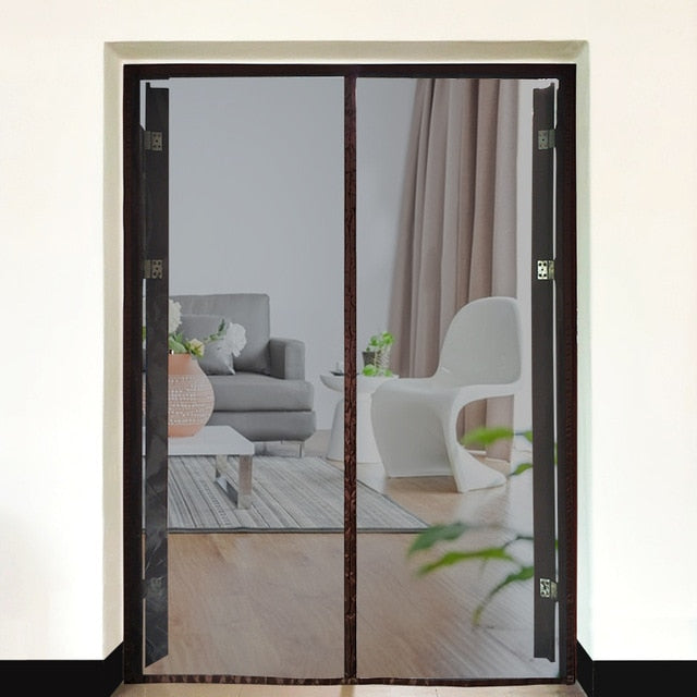 2021 New Magnetic Screen Door Curtain Anti-Mosquito Net Fly Insect Screen Mesh Automatic Closing Custom Size Easy Installation