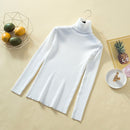 Black Turtleneck Knit Sweater Crop Top Women Long Sleeve Yellow Sweater Sexy Winter Clothes Women 2020 Long Sleeves Routine Top