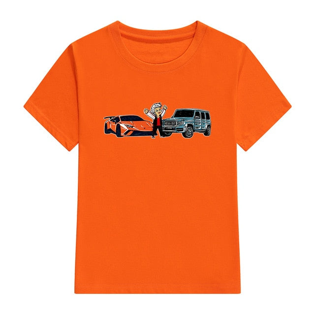 Kinder Merch A4 T-Shirts Frühling Sommer Familienkleidung Jungen Gelik &amp; Lamba Print Mode T-Shirt Mädchen Casual Tee Tops