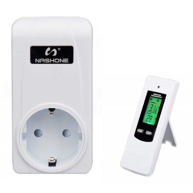 Thermostat 220 V Temperaturregelung Nashone Digitaler drahtloser Thermostat LCD-Fernbedienungs-Temperaturregler mit Thermostat