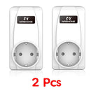 Termostato 220V Control de temperatura Nashone Termostato inalámbrico digital LCD Toma de control de temperatura remota con termostato