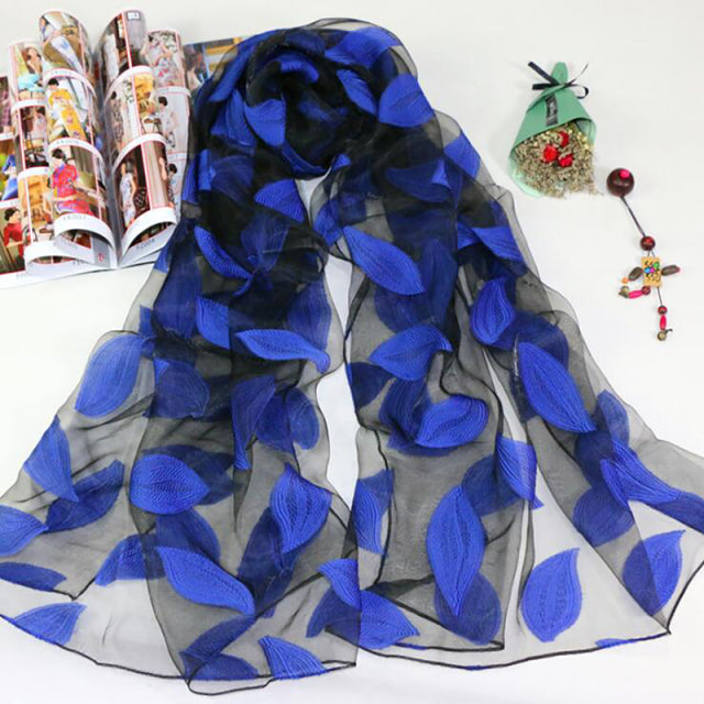 2021 Hot Sale Silk Scarf Womens Summer Breeze Lightweight Sheer Wrap And Shawls Bandana Beach Organza Gauze Lace Hollow Scarf