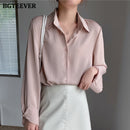 BGTEEVER Office Ladies Striped Women Blouses Tops Full Sleeve Loose Women Shirts Elegant Spring Blusas Mujer 2021