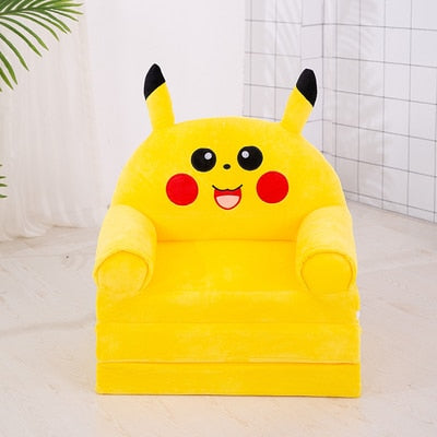115CM Baby Kid Sofa Fashion Cartoon Crown Seat Child Chair Toddler Child Cover for Sofa Folding with Filling Material Mini Sofa