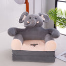 115CM Baby Kid Sofa Fashion Cartoon Crown Seat Child Chair Toddler Child Cover for Sofa Folding with Filling Material Mini Sofa