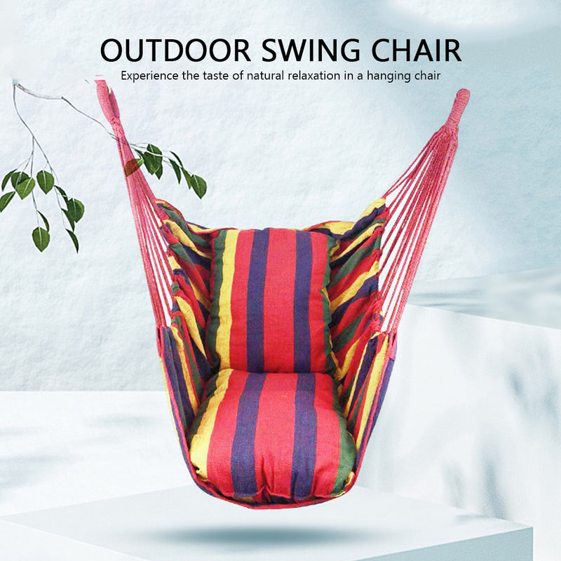 No Pillow Hammock Camping Outdoor Furniture Hanging Rope Hammock Chair Swing Garden Hanging Hammock Swing Chair Lazy Canvas Bed