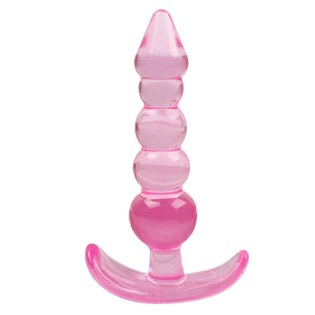 Soft Anal Dildo Butt Plug Masajeador de próstata Adult Gay Phalluses Anal Plug Beads G-spot Juguetes sexuales eróticos para hombres Mujeres Productos