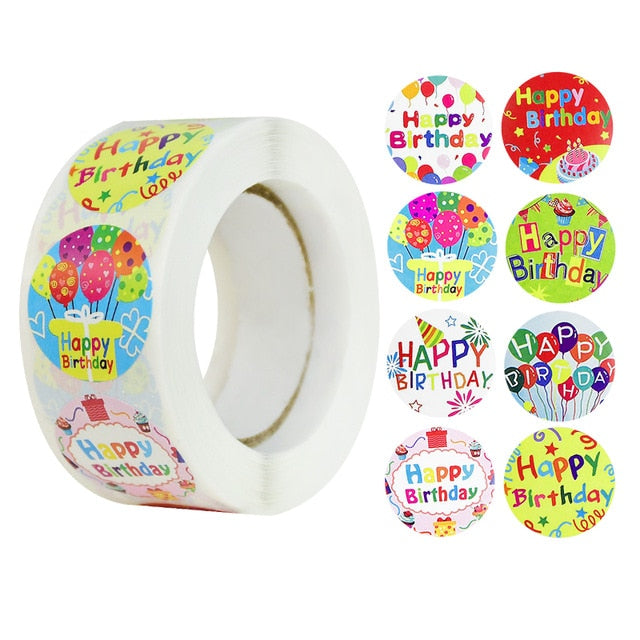 Pegatinas de sellado para regalo, 500 Uds., diseño de amor, pegatinas para álbum de recortes diario, etiquetas decorativas para regalo de fiesta de cumpleaños