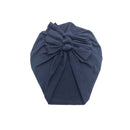 Diadema para bebé, sombrero con estampado de lazo, turbante elástico de algodón, diadema para cabeza infantil, gorro, gorro para niña, accesorios para el cabello para bebé