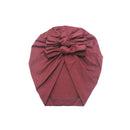 Diadema para bebé, sombrero con estampado de lazo, turbante elástico de algodón, diadema para cabeza infantil, gorro, gorro para niña, accesorios para el cabello para bebé
