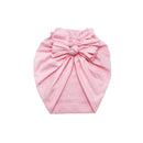 Diadema para bebé, sombrero con estampado de lazo, turbante elástico de algodón, diadema para cabeza infantil, gorro, gorro para niña, accesorios para el cabello para bebé