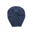 Diadema para bebé, sombrero con estampado de lazo, turbante elástico de algodón, diadema para cabeza infantil, gorro, gorro para niña, accesorios para el cabello para bebé