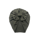 Diadema para bebé, sombrero con estampado de lazo, turbante elástico de algodón, diadema para cabeza infantil, gorro, gorro para niña, accesorios para el cabello para bebé