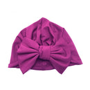 Diadema para bebé, sombrero con estampado de lazo, turbante elástico de algodón, diadema para cabeza infantil, gorro, gorro para niña, accesorios para el cabello para bebé