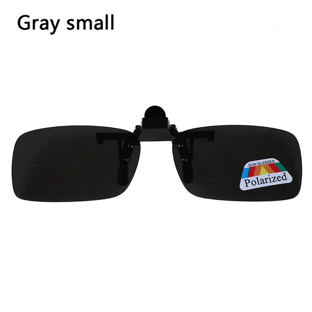 1 PC High Quality Unisex Clip-on Polarized Day Night Vision Flip-up Lens Driving Glasses UV400 Riding Sunglasses for Outside