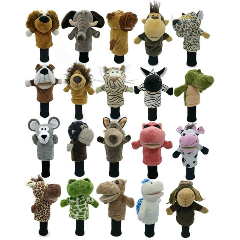 All Kinds Of Animals Golf Head Covers Fit Up To Fairway Woods Men Lady Golf Club Cover Mascot Novelty Cute Gift
