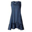 Summer Dress 2021 Women Polka Dot Street Sexy Casual Loose Thin Beach Party Dress Plus Size V Neck Mini Dress Female Vestidos