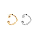 2020 New Fashion Pearl Ear Cuff Bohemia Stackable C Shaped CZ Rhinestone Small Earcuffs Clip Earrings for Women Wedding Jewelry