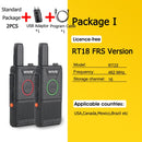 RETEVIS RT618 Mini Walkie Talkie Dual PTT Walkie-Talkie PMR 446 Portable Two-way Radio Walkie-talkies 2 pcs Hotel Restaurant FRS