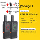 RETEVIS RT618 Mini Walkie Talkie Dual PTT Walkie-Talkie PMR 446 Portable Two-way Radio Walkie-talkies 2 pcs Hotel Restaurant FRS