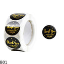 500pcs/Roll 2.5cm Thank You Stickers Seal Labels Gift Packaging Stickers Wedding Birthday Party Offer Stationery Sticker
