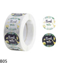 500pcs/Roll 2.5cm Thank You Stickers Seal Labels Gift Packaging Stickers Wedding Birthday Party Offer Stationery Sticker