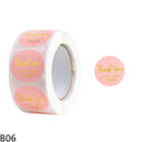 500pcs/Roll 2.5cm Thank You Stickers Seal Labels Gift Packaging Stickers Wedding Birthday Party Offer Stationery Sticker