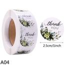 500pcs/Roll 2.5cm Thank You Stickers Seal Labels Gift Packaging Stickers Wedding Birthday Party Offer Stationery Sticker