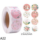 500pcs/Roll 2.5cm Thank You Stickers Seal Labels Gift Packaging Stickers Wedding Birthday Party Offer Stationery Sticker