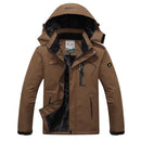 Parka de invierno para hombre cortavientos más terciopelo grueso cálido a prueba de viento abrigos de piel para hombre militar con capucha Anorak chaquetas de invierno para hombre