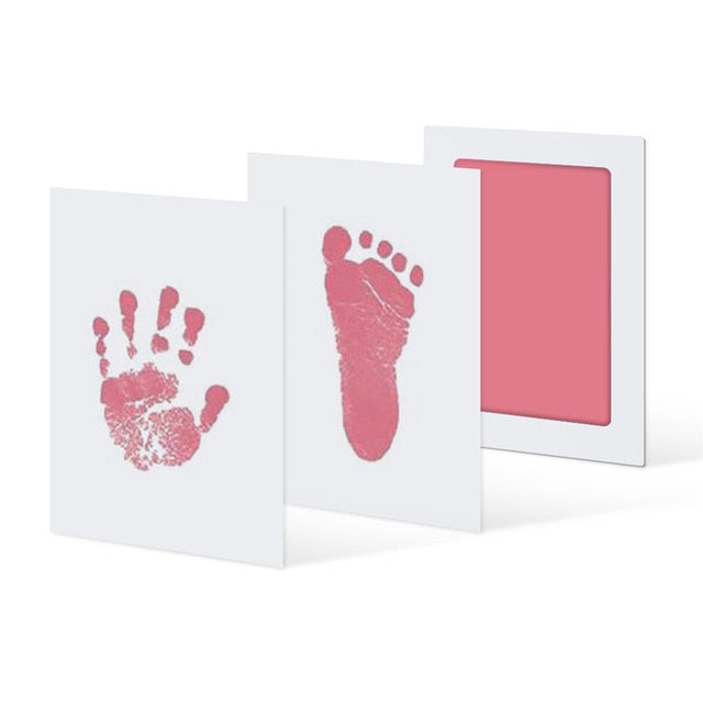 6Colors Baby Care Non-Toxic Handprint Kit Imprint Footprint Imprint Baby Souvenirs Newborn Baby Cushion Ink Footprint Infant Toy