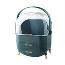 Caja de almacenamiento de cosméticos de gran capacidad a la moda, impermeable, a prueba de polvo, para baño, organizador de maquillaje de belleza, cajón de almacenamiento para el cuidado de la piel