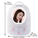 Caja de almacenamiento de cosméticos de gran capacidad a la moda, impermeable, a prueba de polvo, para baño, organizador de maquillaje de belleza, cajón de almacenamiento para el cuidado de la piel