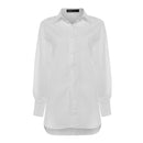 Celmia Women White Shirt 2021 Oversized Shirts Fashion Lapel Casual Solid Long Sleeve Buttons Asymmetrical Top Autumn Blusas 5XL