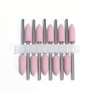 10pcs Silicone Nail Drill Bit Rubber Manicure Drills Electric Rotary Mills Cutter Cuticle Polishing Tools Nail Salon Accessories
