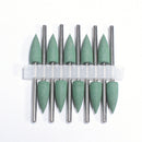 10pcs Silicone Nail Drill Bit Rubber Manicure Drills Electric Rotary Mills Cutter Cuticle Polishing Tools Nail Salon Accessories