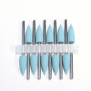 10pcs Silicone Nail Drill Bit Rubber Manicure Drills Electric Rotary Mills Cutter Cuticle Polishing Tools Nail Salon Accessories