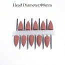 10pcs Silicone Nail Drill Bit Rubber Manicure Drills Electric Rotary Mills Cutter Cuticle Polishing Tools Nail Salon Accessories