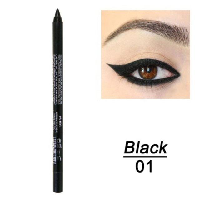 14 Farben Eyeliner Lidschattenstift Langlebiger, nicht blühender Eyeliner Makeup Pen Glatter Eyeliner Pencil Makeup Cosmetics TSLM2
