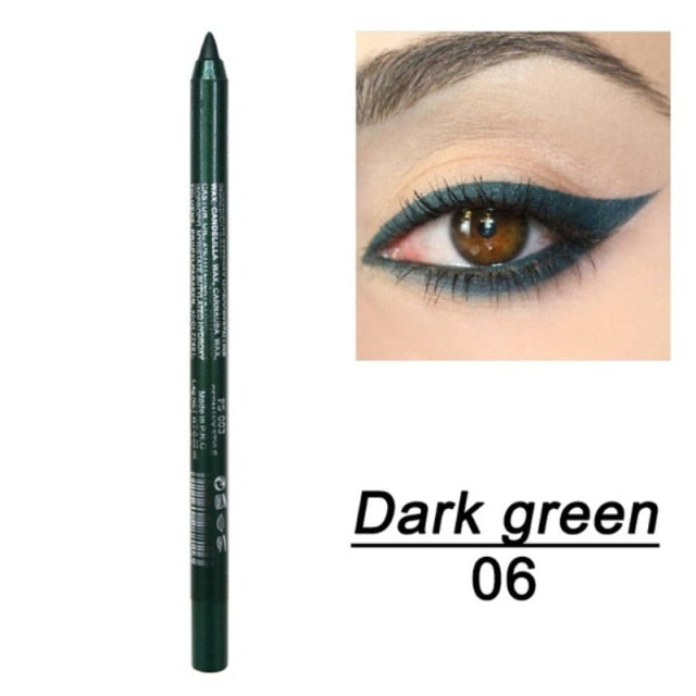 14 Colors Eyeliner Eyeshadow Pen Long-lasting  Not Blooming Eye Liner Makeup Pen Smooth Eyeliner Pencil Makeup Cosmetics TSLM2