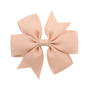 1 pcs Colors Solid Grosgrain Ribbon Bows Clips Hairpin Girl&