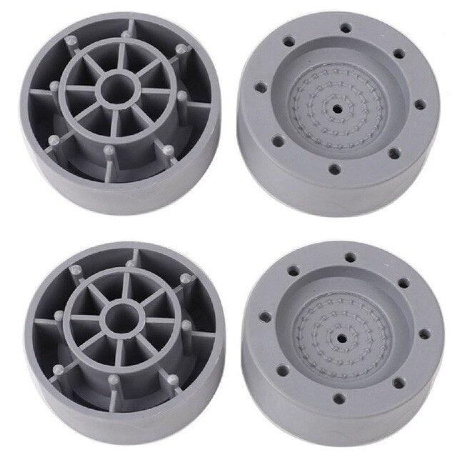 4pcs Round Washing Machine Universal Shockproof Foot Pad Rubber Mat Air Conditioner Refrigerator Base Fixed Non-slip Foot Pad