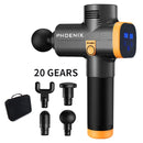 Pistola de masaje Phoenix A2, masajeador de tejido profundo para relajación muscular, terapia dinámica, vibrador moldeador, alivio del dolor, masajeador de pies y espalda