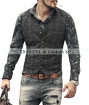 Herren Anzug Westen Herren braun schwarz Weste Weste Mann kariert Steampunk Jacke gestreift Tweed V-Ausschnitt Slim Fit Gilet Hochzeitskleidung