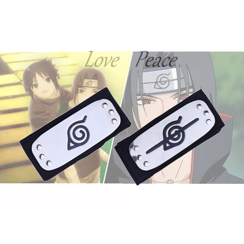Stirnband Cosplay Kostüme Zubehör Spielzeug Requisiten Itachi Akatsuki Anime Stirnband Kakashi Peace Love