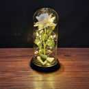 Valentines Day Gift for Girlfriend Eternal Rose LED Light Foil Flower In Glass Cover Mothers Day Wedding favors Bridesmaid Gift