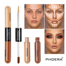 Double Head Liquid Concealer Cream 2 Colors Brighten Face Contour Repair Stick Lasting Highlighter Pencil Makeup Cosmetics TSLM2