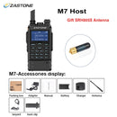 Zastone M7 dual band 5W walkie talkie 136-174 400-480mhz 250 channels 2600mah battery hf transceiver ham radio
